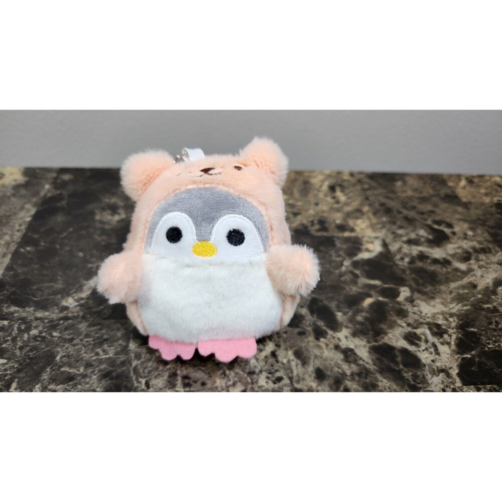 Cute Penguin Plush Keychain Cartoon Kawaii Doll Bag Lady Bag Accessories 3.5"